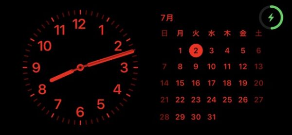 iPhoneの赤い時計が怖い！